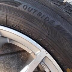 横浜スタッドレス175/70R14　ig50＋　エイテック　シュナイダー pcd100 inset38 4本セット