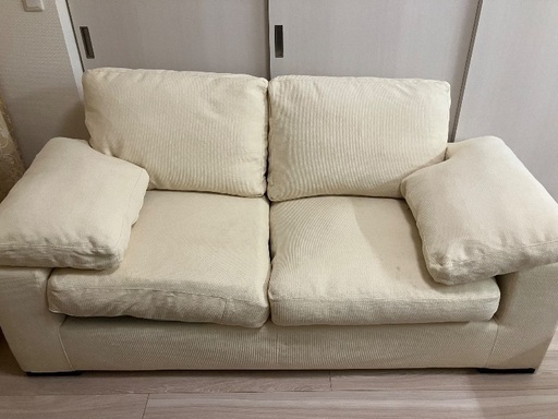 最終値下】2.5人掛けソファ unico unico MATT ベージュ 2.5人掛け