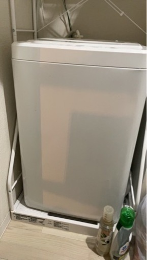 使用頻度が低い洗濯機と洗濯機用棚