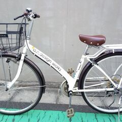 27インチ　6段変速　オートライト　葛飾区 使用期間極少！27インチ 6段変速 オートライト軽快車！
