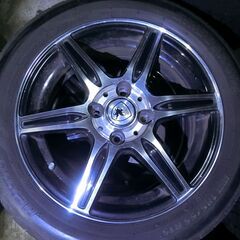 185/55r15 軽用アルミ付き4本夏タイヤセット