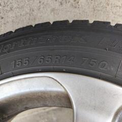 155/65R14 スタッドレス付きアルミ　4本セット