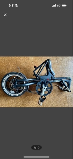 STRiDA ストライダ STRiDA シルバー × ブラック 折りたたみ 自転車 16