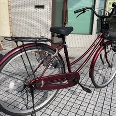 【26インチ自転車】変速なし　タイヤ状態良好❗️どなたにも乗りやすい自転車❗️若林自転車　膳所店　SALE中❗️