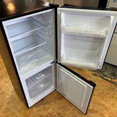 【愛品館 市原店】山善　2021年製　106L　2ドア冷蔵庫　YFR-D111(B)　【愛市IR017296-104】