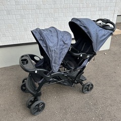取引中》カトージ べビーカー 二人でゴーDX デニム