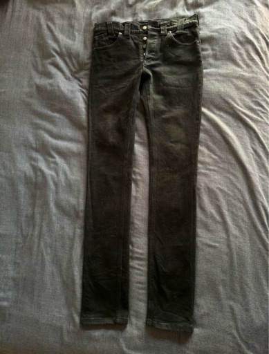 定価21000円】+8 PARIS ROCK ウォッシュ加工 ブラックスリム