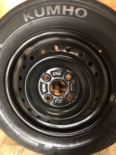 13インチ 4穴 PCD100 4J OFF+43 ハブ56 デイトナ風 全塗装 鉄 スチール 