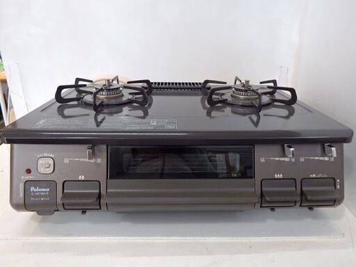 新札幌発 動作品 パロマ Paloma ガスコンロ IC-S87BM-2R /ガステーブル /片面焼き /右強火 /都市ガス /2023年製/No.2905