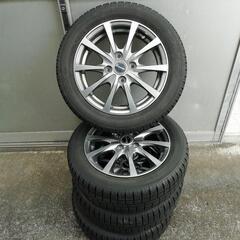 送料無料★軽自動車★バリ山 155/65/14 2024年製スタッドレス付き★ 155/65/14 軽自動車スタッドレス