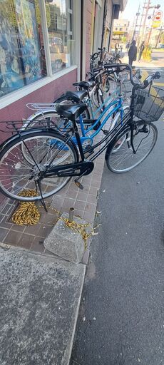 リサイクルショップどりーむ鹿大前店】No1752 自転車 黒色 ママチャリ