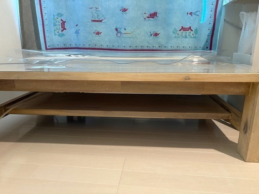 UNICO MANOA ローテーブル センターテーブル 棚付き unico ウニコ