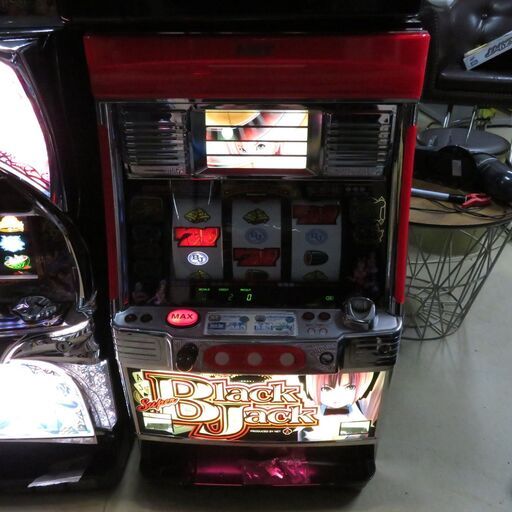 パチスロ実機 すーぱブラックジャック コイン不用機 ドアキー・設定キー付 スロット機 北海道江別市