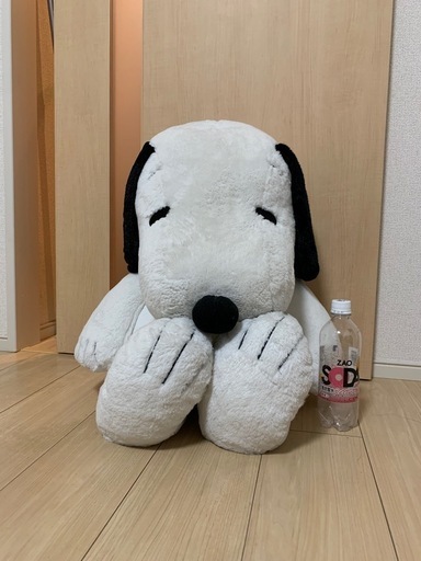 SNOOPY特大 ぬいぐるみ横にし70センチ座位60センチ PEANUTS/ピーナッツ