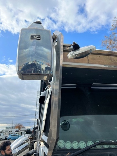 ミラーステー鉄メッキ左右 菱チップ デコトラ ミラーステー鉄メッキ