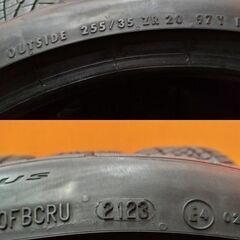 Continental ExtremeContact DWS06 PLUS 255/35ZR20 20インチ 夏タイヤ 4本 23年製 バリ溝 ポルシェ/ボクスター テスラ/モデル3等 (KTL187)