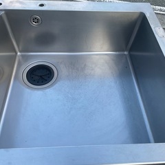 ■中古品 タニコー 2槽シンク 1500ｘ750ｘ790ｍｍ 厨房 ■