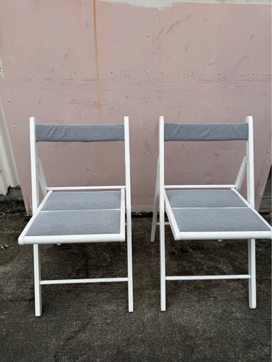 FROSVI フロースヴィ 折りたたみチェア, ホワイト　4脚セット チェア4脚セット FRÖSVI フロースヴィ 折りたたみチェア, ビーチ