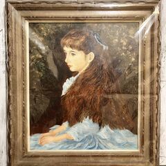 複製画】ルノワール『少女イレーヌ(F10号)』人物画 世界の名画 肖像画 名作