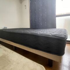 ☆中古￥12,000！【店長おすすめ！】タンスのゲン セミダブルベッド