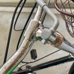 カゴ付き折りたたみ自転車