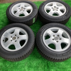 ゴルフVWに☆6.5j＋37 pcd112 5H ダンロップウインターマックス03 2021年製　イボ残りあり！