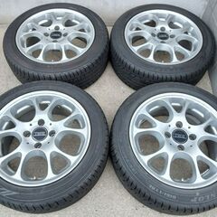 TMW ロードスター 希少品【日本製】年代物・要再塗装 ヴィッツ カローラ レビン シビック フィット スターレット キューブ【富山】195/50R15 中古4本 6.5J+35