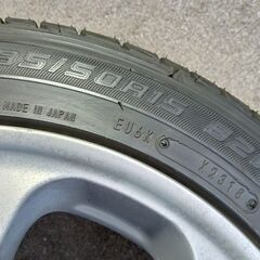 TMW ロードスター 希少品【日本製】年代物・要再塗装 ヴィッツ カローラ レビン シビック フィット スターレット キューブ【富山】195/50R15 中古4本 6.5J+35