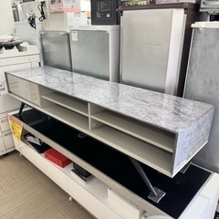 【超美品‼️】定価11万♪ 桜屋工業 165cm幅ローボード テレビ台 リビング収納家具 大理石調♪ 超美品‼️】定価11万♪ 桜屋工業 165cm幅ローボード テレビ台