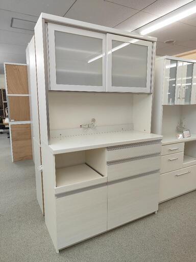 綾野製作所 AYANO 食器棚 ホワイト 全収納ソフトクローズ付き