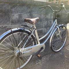 【26インチ自転車】美品❗️変速なし　前後タイヤ、前カゴ新品❗️LEDライト仕様❗️若林自転車　浜大津店　SALE中❗️