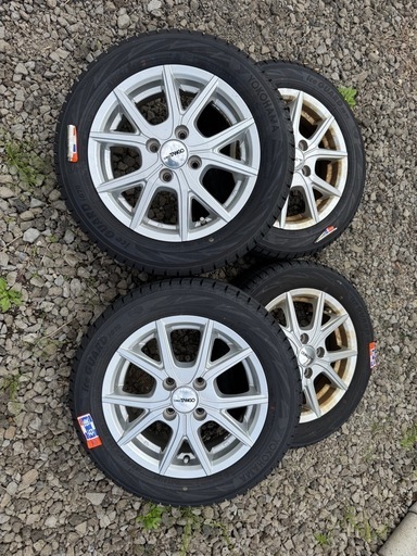値下げ不可 早い者勝ち 155/65R14 スタッドレスセット 軽自動車 楽天 