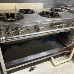 マルゼン製？業務用ガスコンロ　都市ガス用