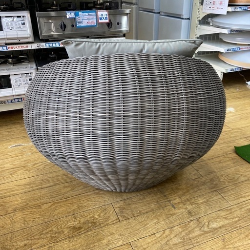 NITORI ニトリ 籐 ラタン サイドテーブル チェア ソファ オリエンタル 11/16値下げしました?オリエンタル?NITORI ラウンド1Pソファ」エッグ