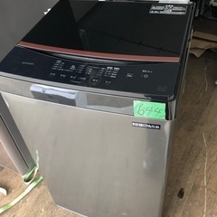 NO 644  🌈福岡市内配送設置無料✨🌈　2023年 洗濯機 6kg 部屋干し時間短縮モード ガラストップ 一人暮らし IAW-T605WL-W ホワイト