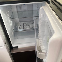 シャープ 2ドア ガラストップ 冷蔵庫 2019