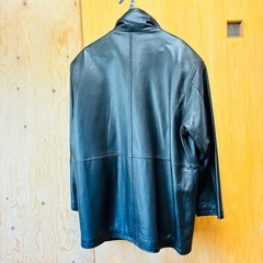 メンズ 羊革ジャケット ブラック色