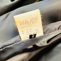 メンズ 羊革ジャケット ブラック色