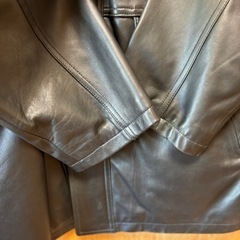 メンズ 羊革ジャケット ブラック色