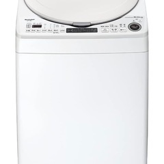 シャープ 洗濯機 洗濯乾燥機 ES-TX8F-W 穴なし槽 インバーター 8kg プラズマクラスター 搭載 ホワイト