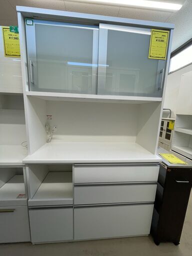 ジモティ来店特価!!!【美品】松田家具 レンジボード J-40 ジモティ来店特価!!!【美品】松田家具 レンジボード J-40