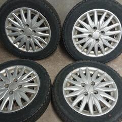 ホンダ n-one 純正op 14インチアルミホイール ダンロップ 155/65R14 冬タイヤセット 