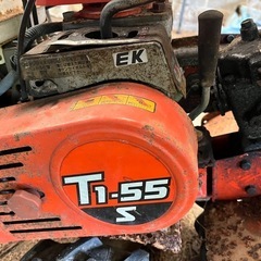 お話中　小型耕運機