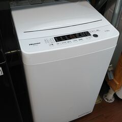 3か月間保証☆配達有り！21000円(税別）ハイセンス 5.5㎏ 全自動 洗濯機 2022年製