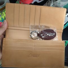 A114】長財布 CORDOVAN キーホルダー付