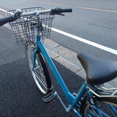 中古自転車3332 前後タイヤ新品！ 27インチ 6段ギヤ ダイナモライト