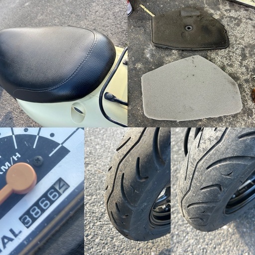 ⭐️ディオ快速2ストモデル⭐️バッテリー・タイヤ・シート・グリップ