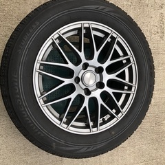 No.100スタッドレス225/60/17 5H PCD114.3 アルミ付4本セット