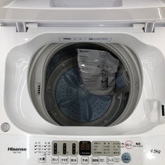 【一年保証付】Hisenseの全自動洗濯機(HE-T45F)のご紹介です