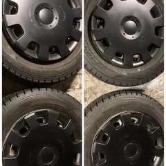 スタッドレス175/70R14ダンロップWM02  2022年製4本セット残溝8よりの7mm PCD100 4穴4.5Jハブ54 ET45?